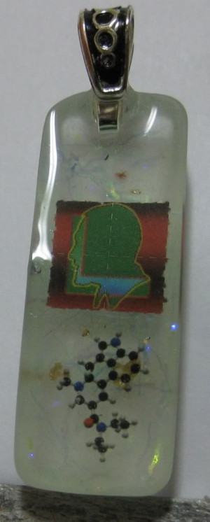Tim Leary Puddle LSD Molecule LSD Blotter Art Pendant Picture