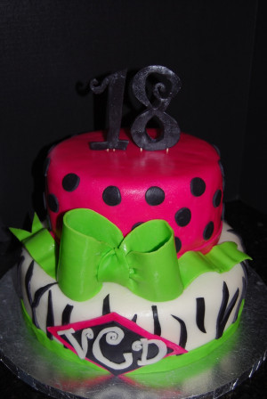 White Fondant With Zebra...