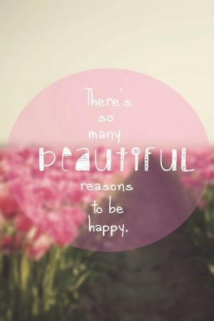 pink #girly #quote #flowers #happiness