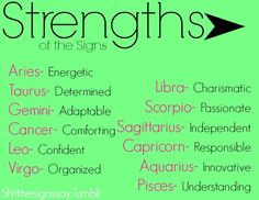 ... Sagittarius, Capricorn, and Pisces. Strengths of the Signs #astrology