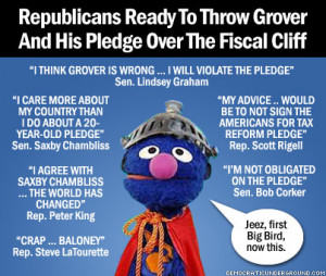 The Repubots are getting ready to throw Grover under the Bus...