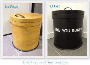 trashcan gets a stylish makeover