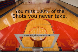 You miss 100 percent of the shots you never take”.