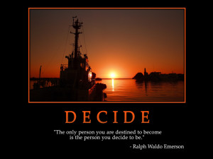... on Destiny : Destiny and Decide Quote by (Ralph Waldo Emerson