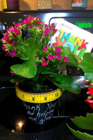 Teacher Appreciation Gift – chalkboard spray-painted clay pots with ...