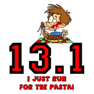 just run for the pasta funny child eating pasta 13 1 half marathon