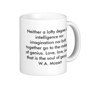 Mozart Quote Mug Coffee Mugs
