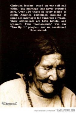 What Native Americans think about gaymarriage…