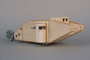 Mk.I German Wooden Dummy WW1 tank