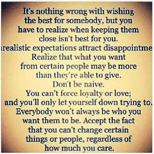 You can't change people