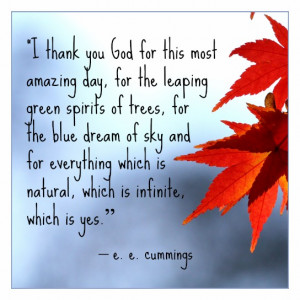 thanksgiving quote cummings