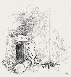 shepard s original winnie the pooh drawings