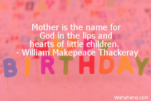 Mother is the name for God