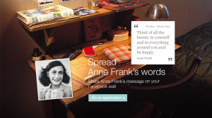 The Anne Frank Quotes Facebook Application