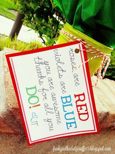 Teacher Appreciation: Fabric Flower Bouquet with Printable Poem More