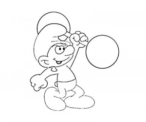 Hefty Smurf Colouring Pages