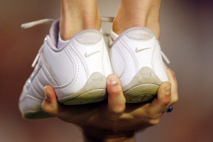 Quarterback Tim Tebow of the Florida Gators moves to pass the ball