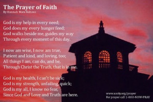 Prayer of Faith, Unity.org/prayer