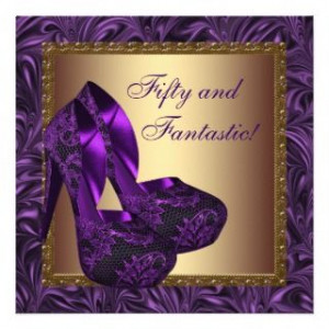 topics related to purple 50th birthday invitations 50th birthday ...