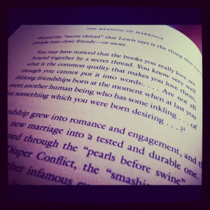 ... quotes from the book, The Meaning of Marriage by Timothy Keller