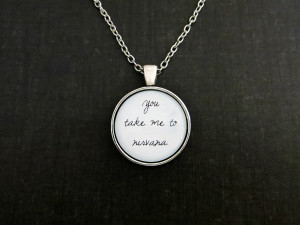 Sam Smith Nirvana Inspired Lyrical Quote Pendant Necklace (Handcrafted ...