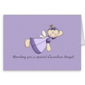 Guardian Angel for Cancer patient Greeting Card