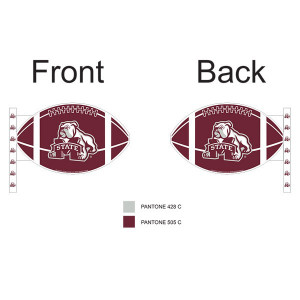 Mississippi State University Car Flag