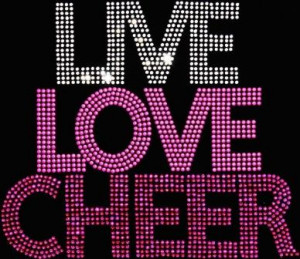 Live Love Cheer CAR DECAL