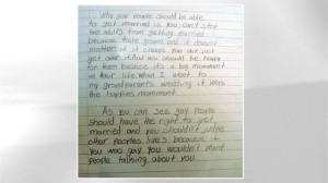 Fourth Grader's Pro-Gay Marriage Essay Goes Viral