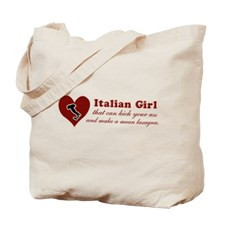 Funny Italian Girl Tote Bag for