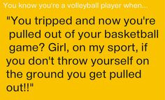 ... because of running and dancing and volleyball and soon basketball lol