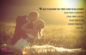 We have to recognize that there cannot be relationships unless there ...