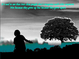 ... Pictures With Quotes: Little Girl Who Broke Grassland With Sad Quote