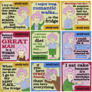 about AUNTY ACID FRIDGE MAGNET RUBBER 3D KITCHEN GIFT FUNNY QUOTES ...