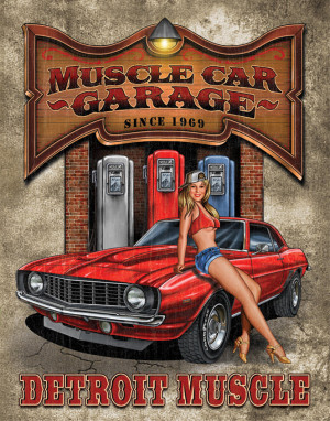 Country-and-primitive-wall-decor-Muscle-Car-Garage-Vintage-Tin-Sign