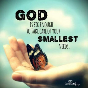God will take care of all my needs