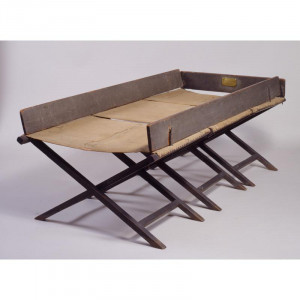 Camp bed used by George Washington at Valley Forge, 1777-1785, New ...
