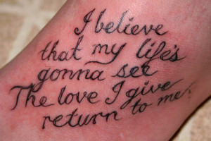 Believe Tattoo Quote