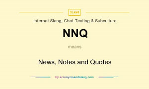 News, Notes and Quotes in Internet Slang, Chat Texting & Subculture ...