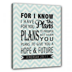 Jeremiah 2911 Bible Verse Inspirational Quote by ANCHORandVINE, $40.00