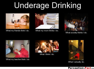 Underage Drinking What my friends think I do. What my mom thinks I do ...