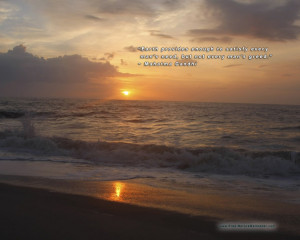 ... : Religious Quotes With The Picture Of The Orange Sun In The Sea