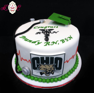Ohio University RN, BSN Graduation Cake