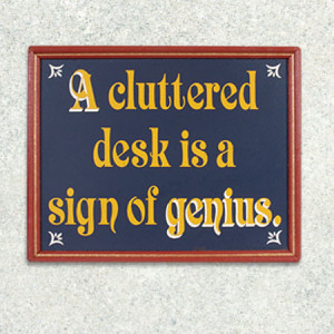 Funny Messy Desk Signs
