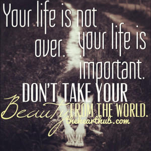 ... away from the world♥ ! #suicide prevention #sadness #depression