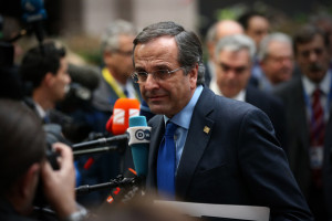Antonis Samaras Antonis Samaras the Prime Minister of Greece arrives