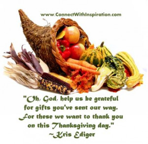 Go to large picture quote on -Thanksgiving Day God Help Us Be Grateful