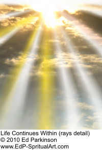 Death is acommingling of eternity with time; in the death of a good ...