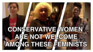 ... — only to be told that “conservative” women were not welcome