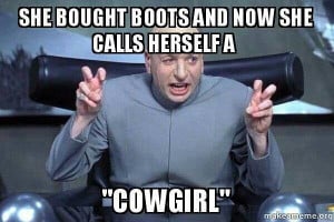 ... how people go by boots from target and then claim they are country